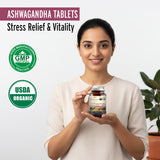 Organic Ashwagandha Tablets with Black Pepper